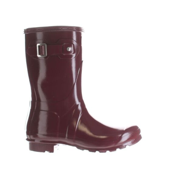 Hunter Shoes - Hunter Womens W Org Short Red Rainboots Size 7 Medium (B, M)